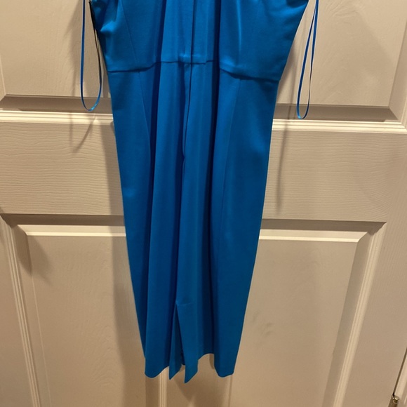 Cynthia Steffe Midi Dress Halter Neck Knee Length Blue Size 10 - Picture 15 of 17